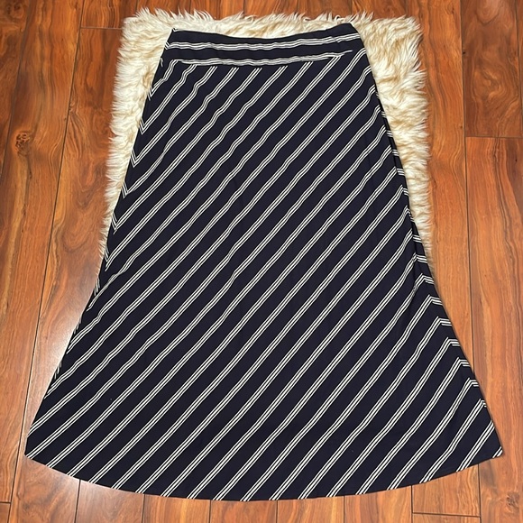 Talbots nautical stripe maxi skirt - Picture 2 of 5